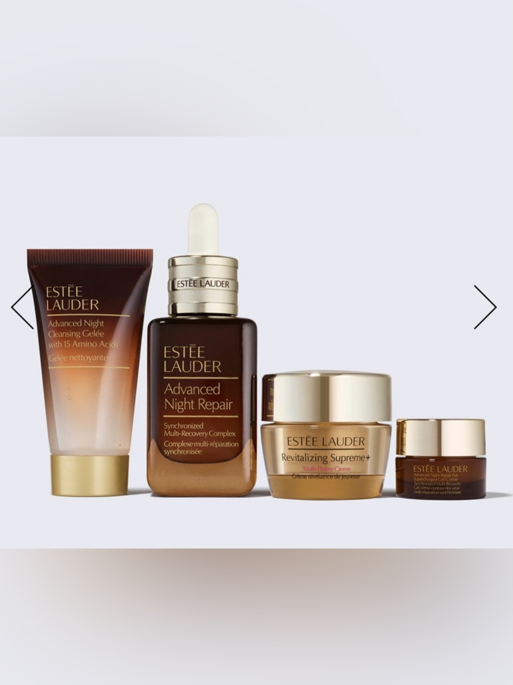 New Estee Lauder Nightly Renewal Collection with full size Advanced Night Repair - Picture 2 of 6